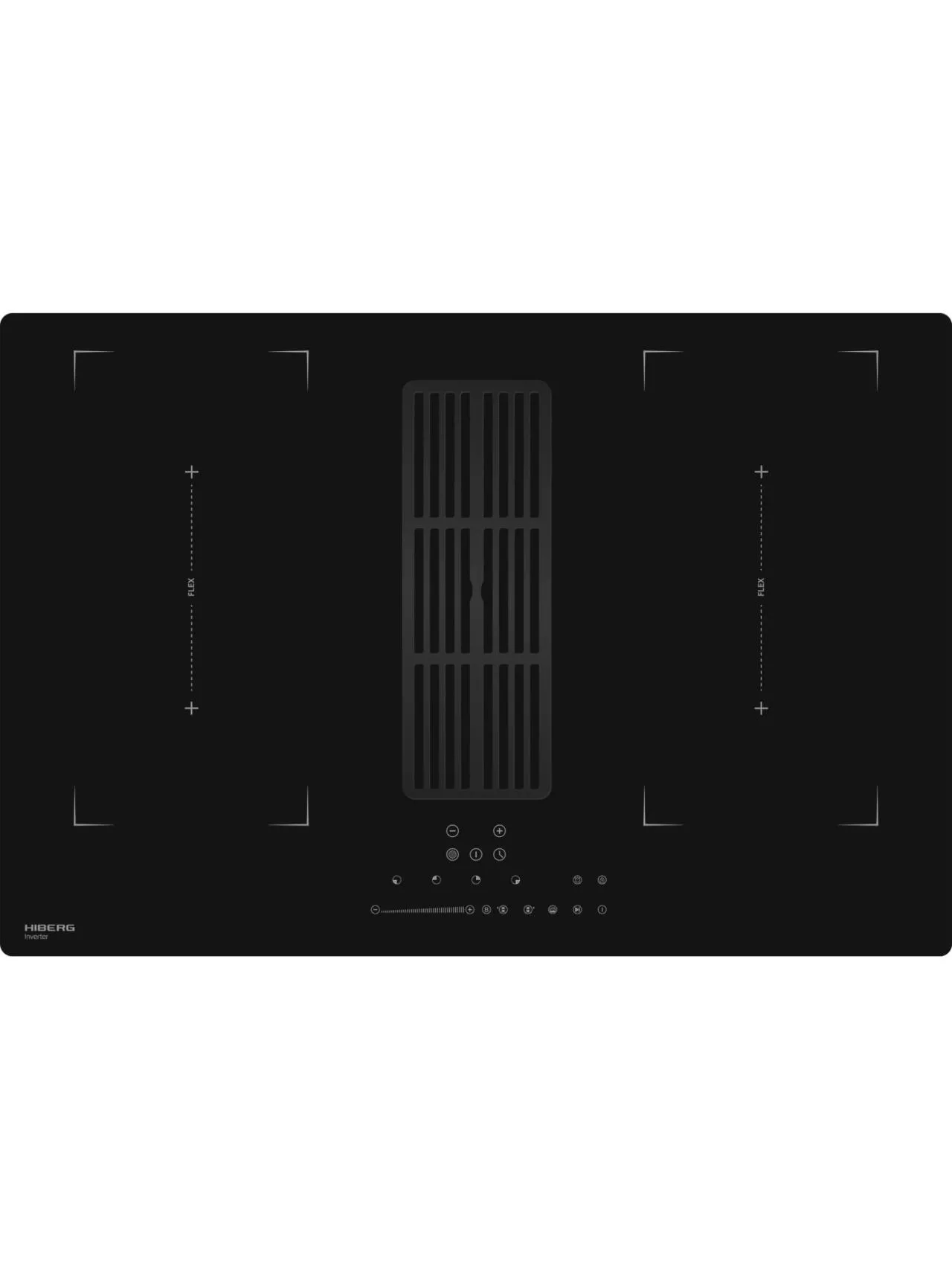 Индукционная варочная поверхность HIBERG с вытяжкой i8-VM8 B (80см, инверторная) RU