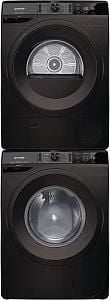 Стиральная машина Gorenje WEI843B, черная и сушильная машина Gorenje DE82ILB/G